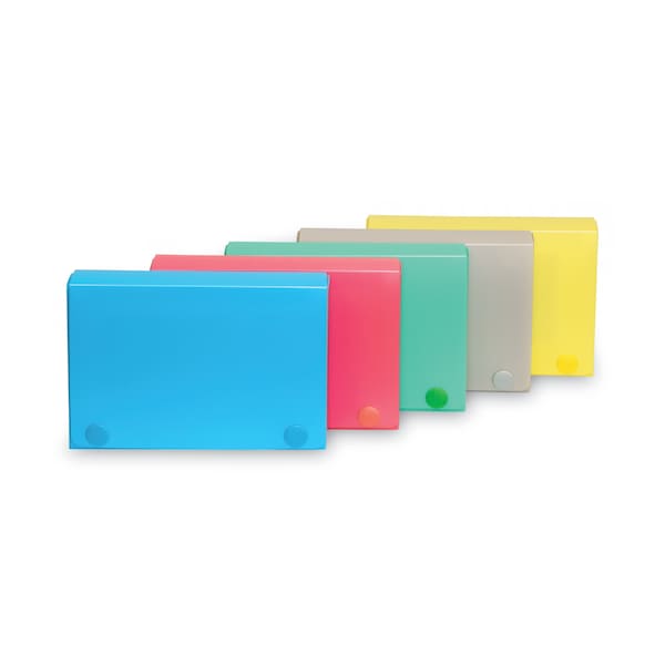 CLine Index Card Case, Holds 100 3 x 5 Cards, Polypropylene, Assorted